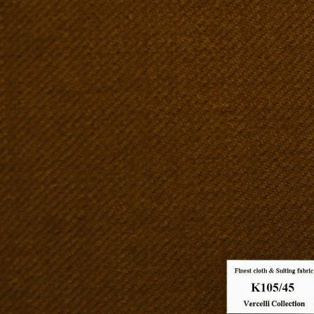 K105/45 Vercelli CVM - Vải Suit 95% Wool - Nâu Trơn